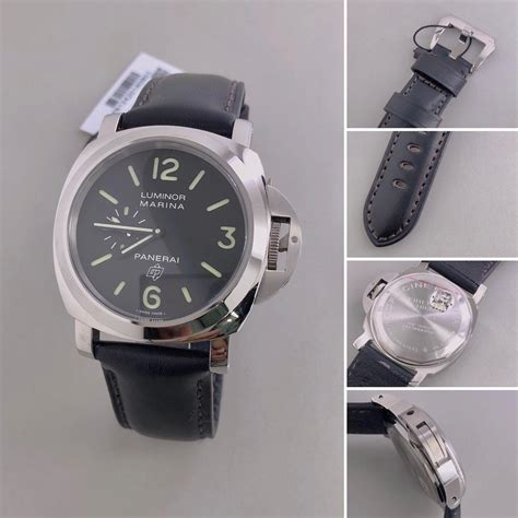 panerai black leather strap|original panerai rubber strap.